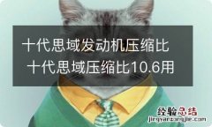 十代思域发动机压缩比 十代思域压缩比10.6用什么汽油