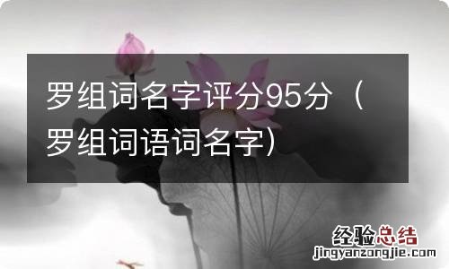 罗组词语词名字 罗组词名字评分95分