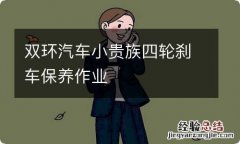 双环汽车小贵族四轮刹车保养作业