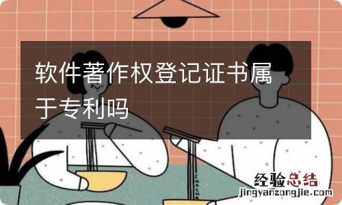 软件著作权登记证书属于专利吗