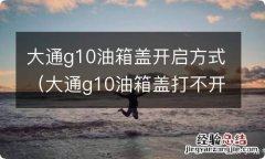 大通g10油箱盖打不开有没有应急办法 大通g10油箱盖开启方式