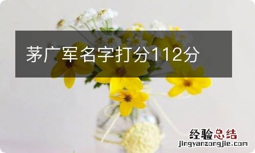 茅广军名字打分112分