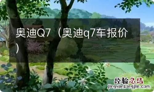 奥迪q7车报价 奥迪Q7