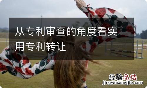 从专利审查的角度看实用专利转让