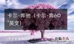 卡尔·奔驰英文 卡尔·奔驰