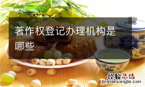 著作权登记办理机构是哪些