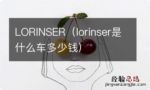 lorinser是什么车多少钱 LORINSER