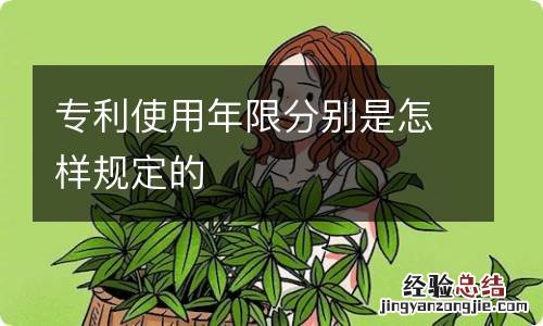 专利使用年限分别是怎样规定的