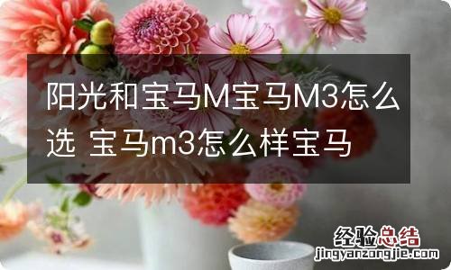 阳光和宝马M宝马M3怎么选 宝马m3怎么样宝马