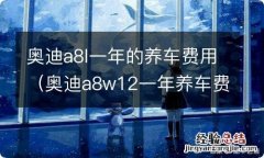 奥迪a8w12一年养车费用 奥迪a8l一年的养车费用