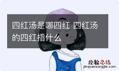 四红汤是哪四红 四红汤的四红指什么