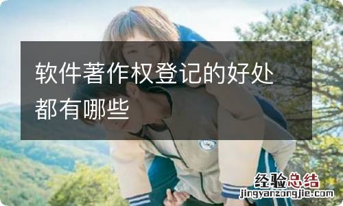 软件著作权登记的好处都有哪些