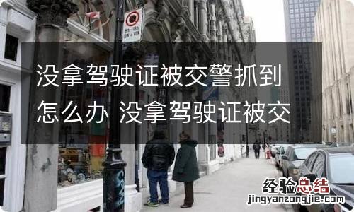 没拿驾驶证被交警抓到怎么办 没拿驾驶证被交警抓到怎么办啊