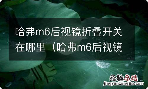 哈弗m6后视镜折叠开关在哪里图 哈弗m6后视镜折叠开关在哪里