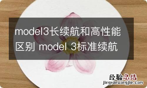 model3长续航和高性能区别 model 3标准续航和长续航