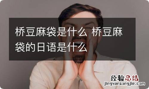 桥豆麻袋是什么 桥豆麻袋的日语是什么