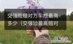 交强险最高赔对方车损多少钱 交强险赔对方车损最高多少