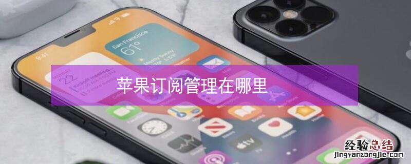 iPhone订阅管理在哪里