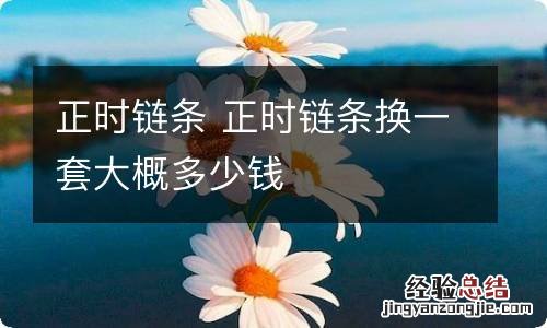 正时链条 正时链条换一套大概多少钱