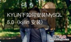 kylin 安装 KYLIN下如何安装MySQL5.0