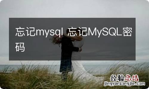 忘记mysql 忘记MySQL密码