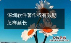 深圳软件著作权有效期怎样延长