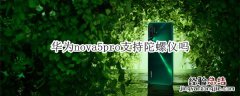 华为nova5pro支持陀螺仪吗