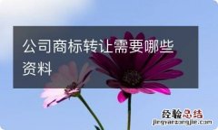 公司商标转让需要哪些资料