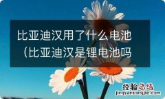 比亚迪汉是锂电池吗 比亚迪汉用了什么电池