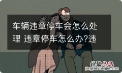 车辆违章停车会怎么处理 违章停车怎么办?违章停车处理办法介绍