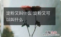 淀粉又叫什么 淀粉又可以叫什么