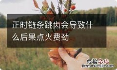 正时链条跳齿会导致什么后果点火费劲