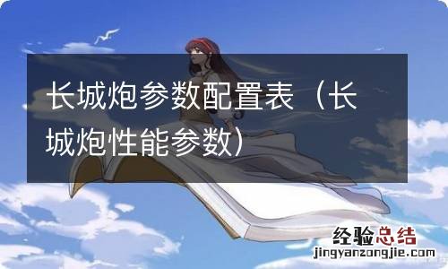 长城炮性能参数 长城炮参数配置表