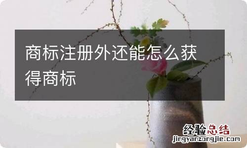 商标注册外还能怎么获得商标