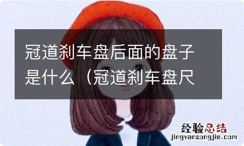 冠道刹车盘尺寸 冠道刹车盘后面的盘子是什么