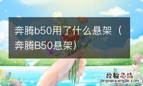 奔腾B50悬架 奔腾b50用了什么悬架