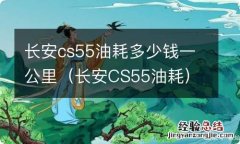 长安CS55油耗 长安cs55油耗多少钱一公里