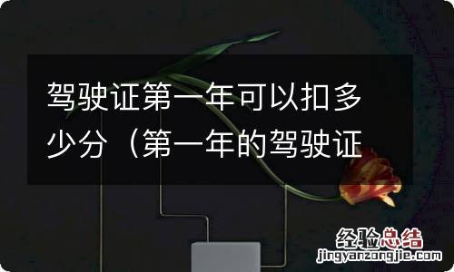 第一年的驾驶证可以扣多少分 驾驶证第一年可以扣多少分