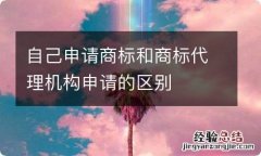 自己申请商标和商标代理机构申请的区别