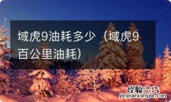 域虎9百公里油耗 域虎9油耗多少