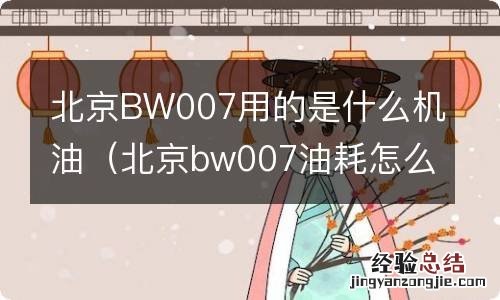 北京bw007油耗怎么样 北京BW007用的是什么机油