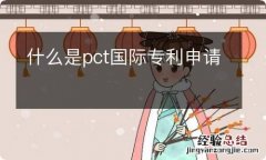 什么是pct国际专利申请