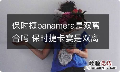 保时捷panamera是双离合吗 保时捷卡宴是双离合吗