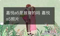 嘉悦a5是掀背的吗 嘉悦a5照片