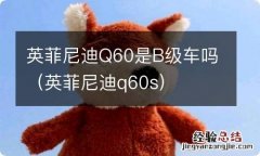 英菲尼迪q60s 英菲尼迪Q60是B级车吗