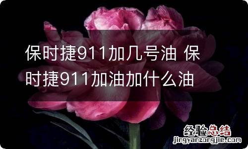 保时捷911加几号油 保时捷911加油加什么油