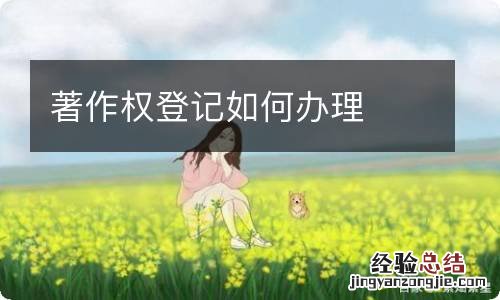 著作权登记如何办理