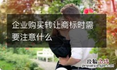 企业购买转让商标时需要注意什么