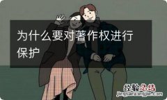 为什么要对著作权进行保护