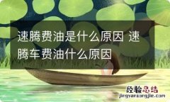 速腾费油是什么原因 速腾车费油什么原因